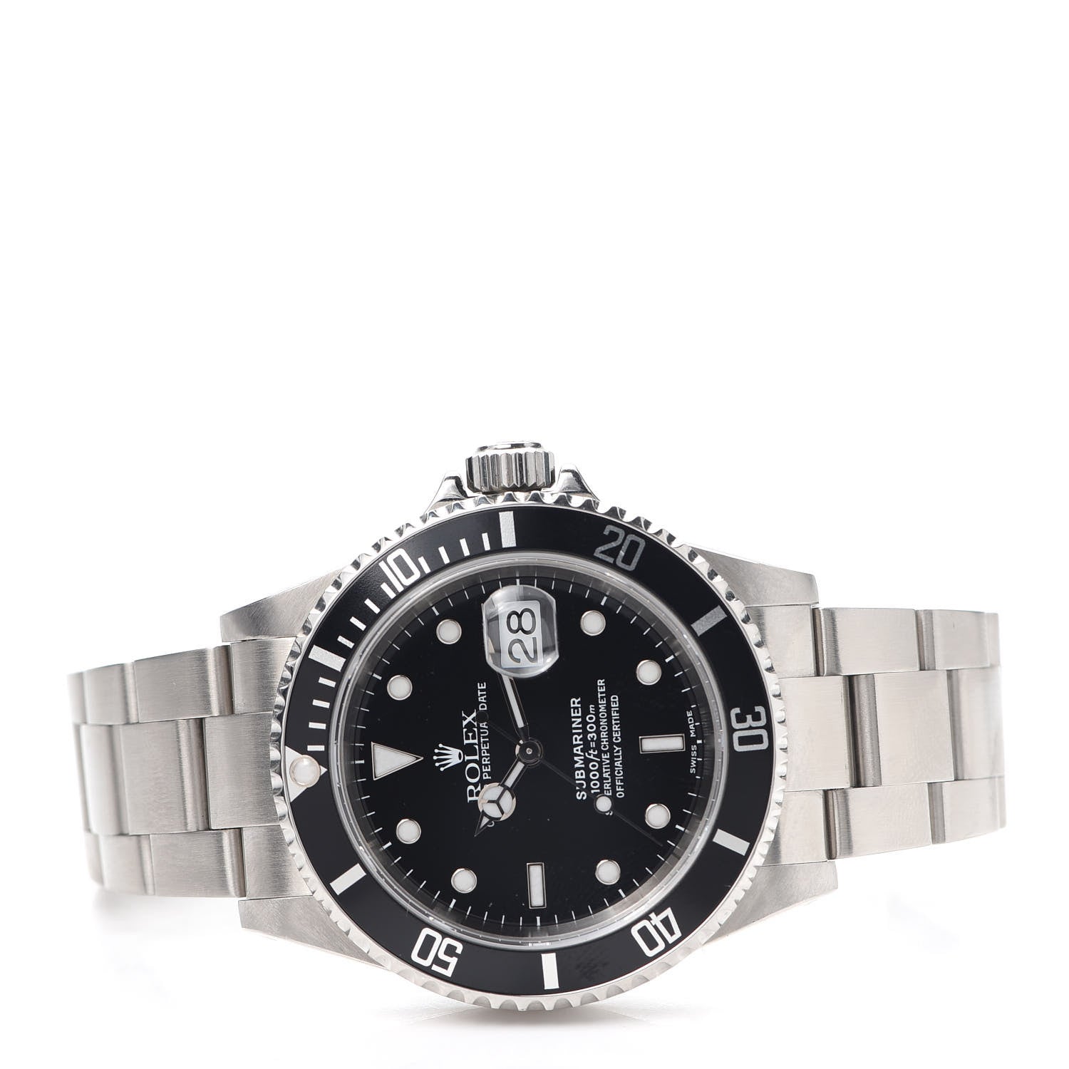 Rolex Stainless Steel 40mm Oyster Perpetual Submariner Date Watch Black 16610 2 of 5