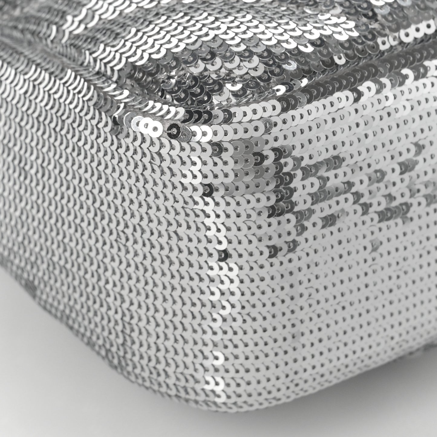 Sequin Matelasse Small GG Marmont Shoulder Bag Silver