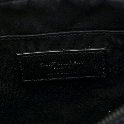 Saint Laurent Calfskin Matelasse Monogram Lou Camera Bag Black 6 of 9