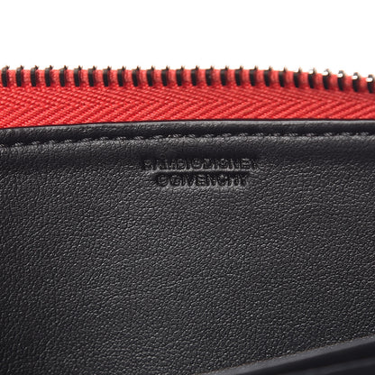 Givenchy Textured Coated Canvas Bambi Print Zip Around Wallet Red 8 of 11