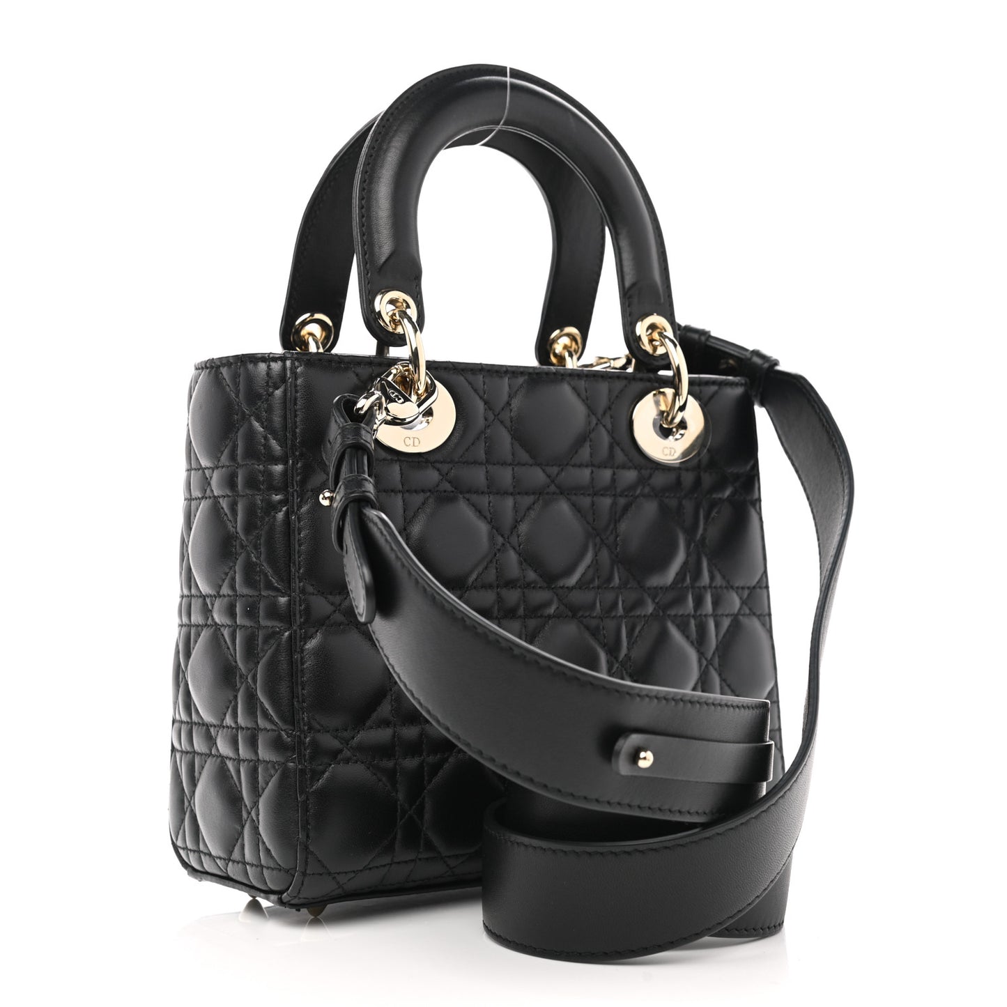 Lambskin Cannage Small My ABCDior Lady Dior Black