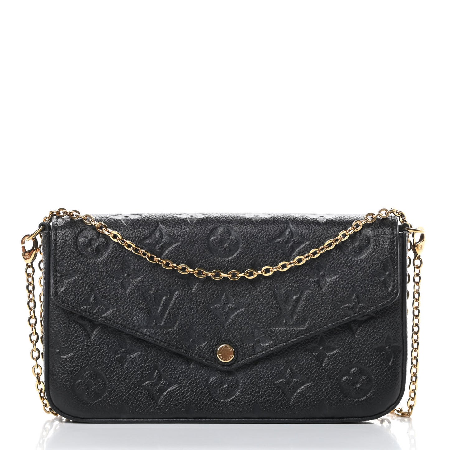 Empreinte Pochette Felicie Chain Wallet Black