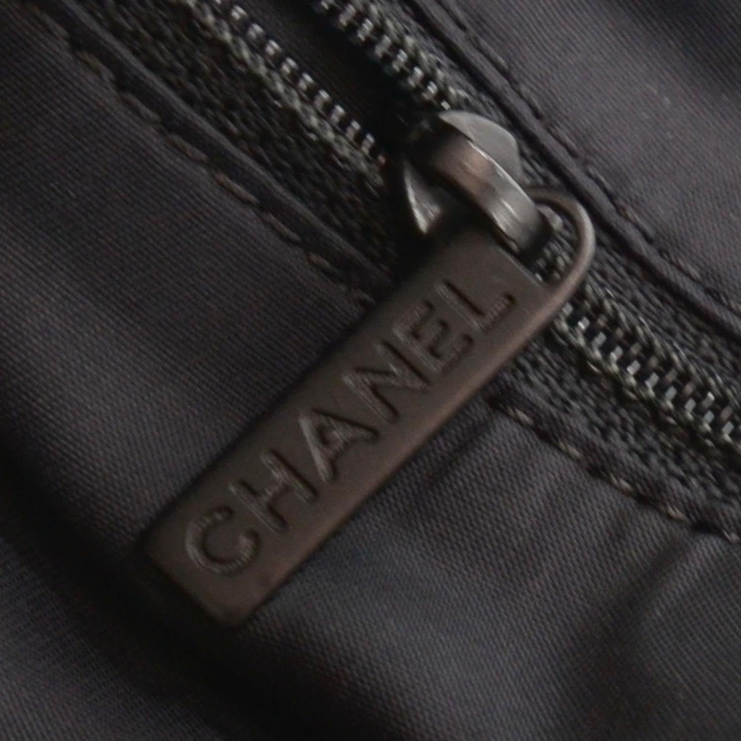 Chanel Nylon Travel Duffel Bag Black 8 of 9