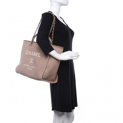 Chanel Canvas Medium Deauville Tote Ecru 3 of 11