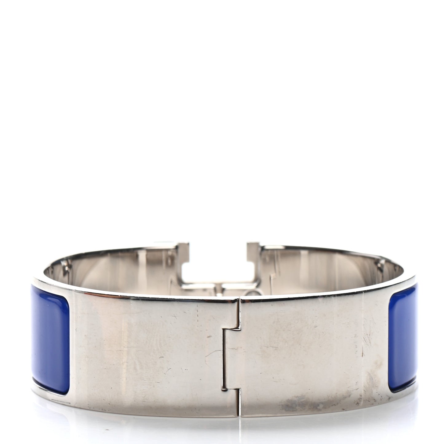 Enamel Wide Clic Clac H Bracelet PM Bleu Electrique