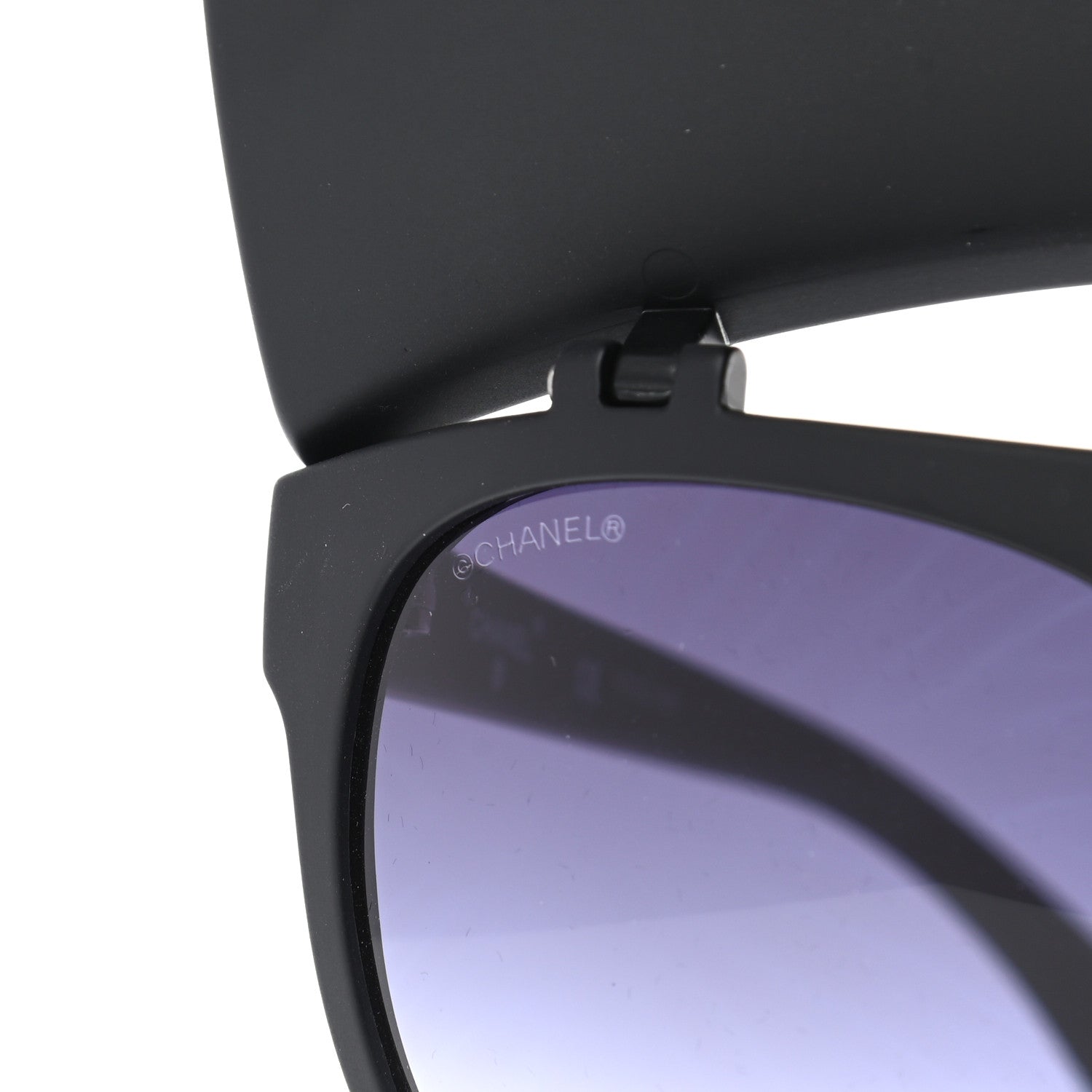 Chanel Acetate Visor Sunglasses 71046 Matte Black 8 of 8