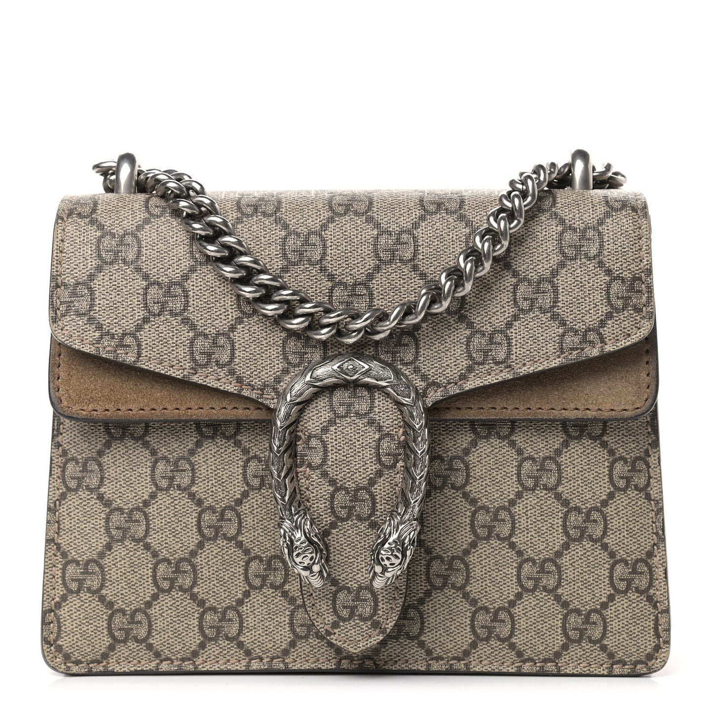 GG Supreme Monogram Mini Dionysus Shoulder Bag Taupe