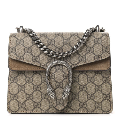 Gucci GG Supreme Monogram Mini Dionysus Shoulder Bag Taupe 1 of 10