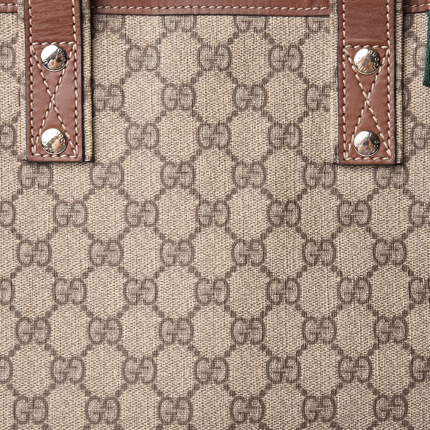 Gucci GG Plus Monogram Small Signature Web Loop Vertical Tote Light Brown 8 of 18
