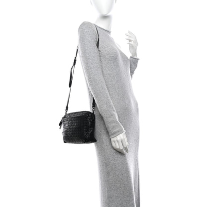 Bottega Veneta Nappa Intrecciato Crossbody Messenger Black 2 of 9