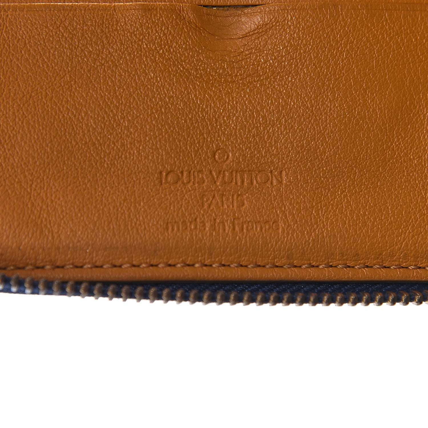 Louis Vuitton Denim Zip Compact Wallet Blue 6 of 8