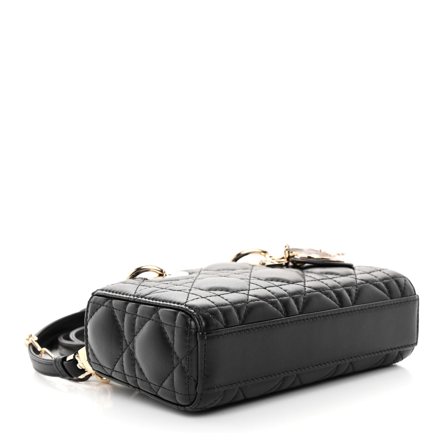 Christian Dior Lambskin Cannage Micro Lady D-Joy Black 4 of 10