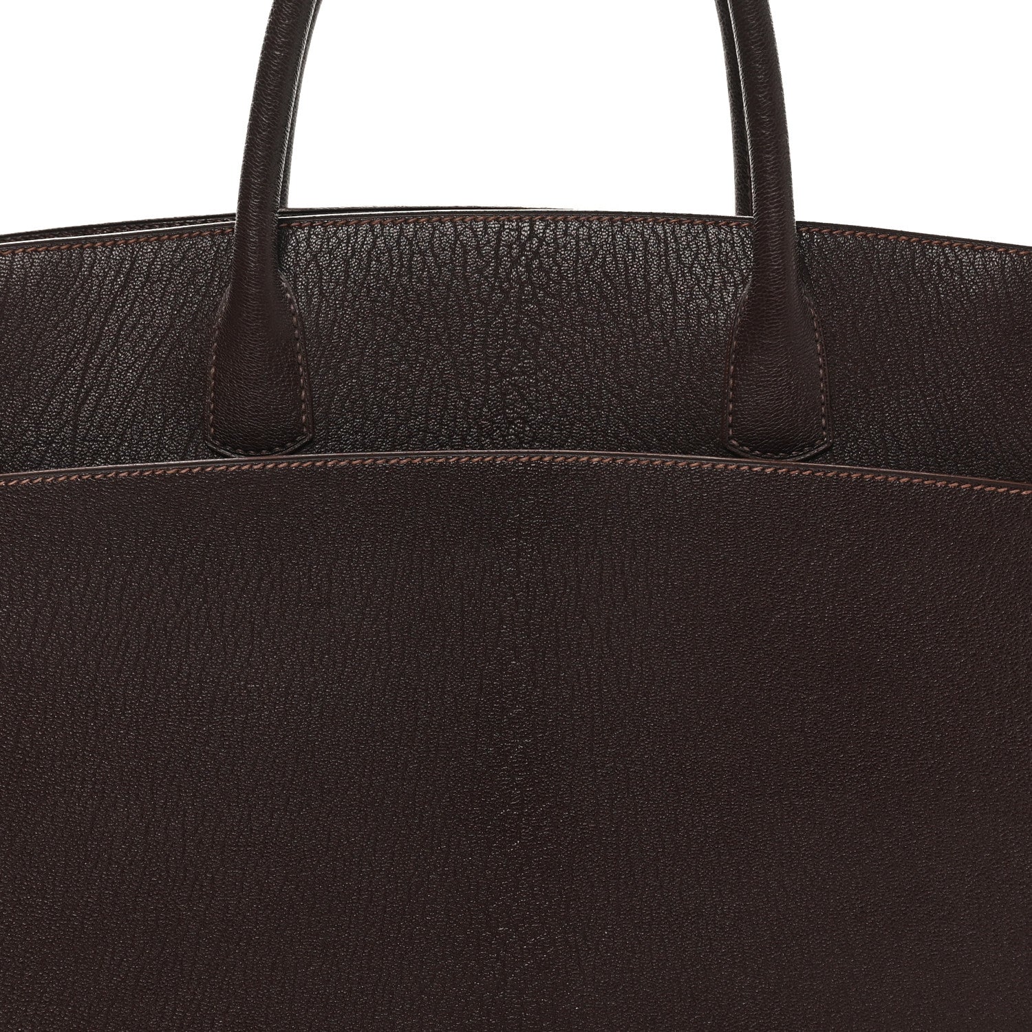 Hermes Chevre de Coromandel White Bus 40 Cocoan 7 of 9