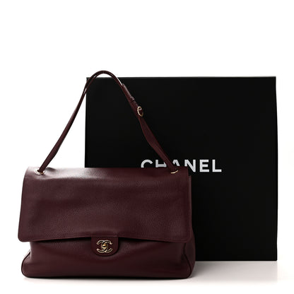 Chanel Grained Calfskin Small Souplissimo Maxi Flap Burgundy 11 of 11