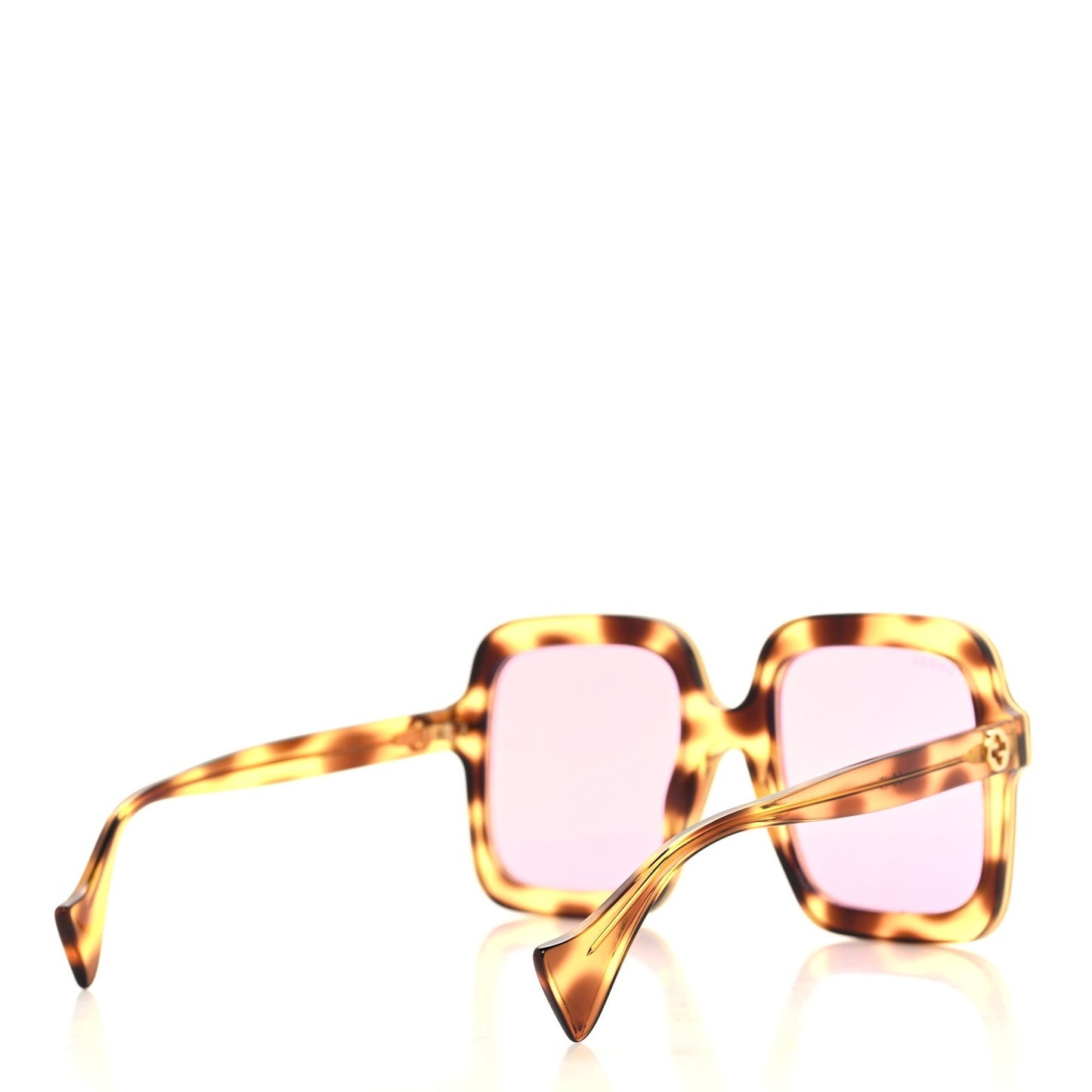 Acetate Round Frame Sunglasses GG1241S Tortoise