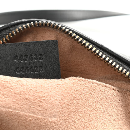 Gucci Calfskin Matelasse Animal Studs Small GG Marmont Chain Shoulder Bag Black 7 of 10