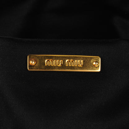 Miu Miu Nappa Matelasse Lux Clutch Black 6 of 9