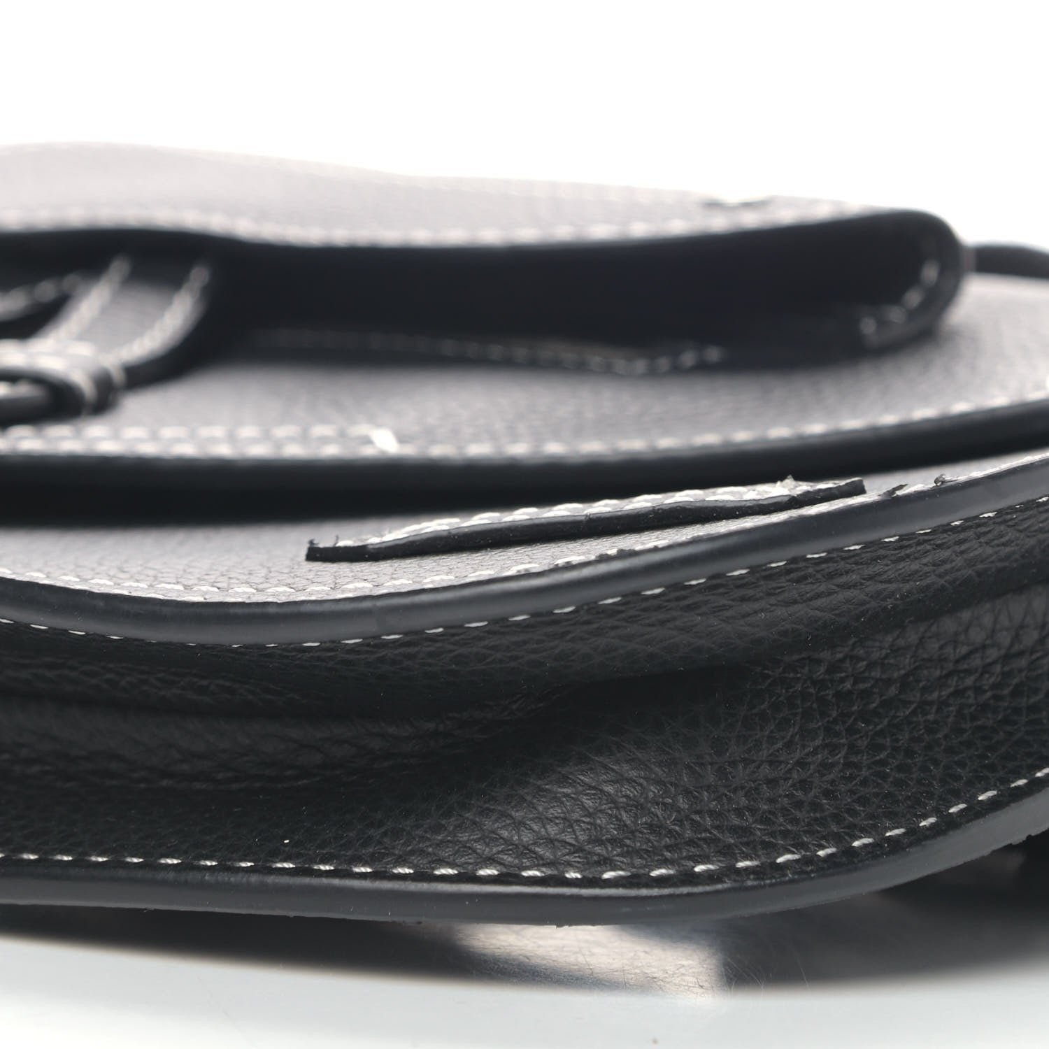 Christian Dior X KAWS Grained Calfskin Saddle Pouch Black 11 of 11