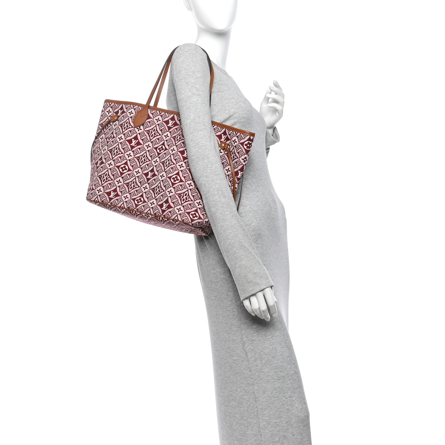 Louis Vuitton Jacquard Since 1854 Neverfull MM Bordeaux 2 of 10