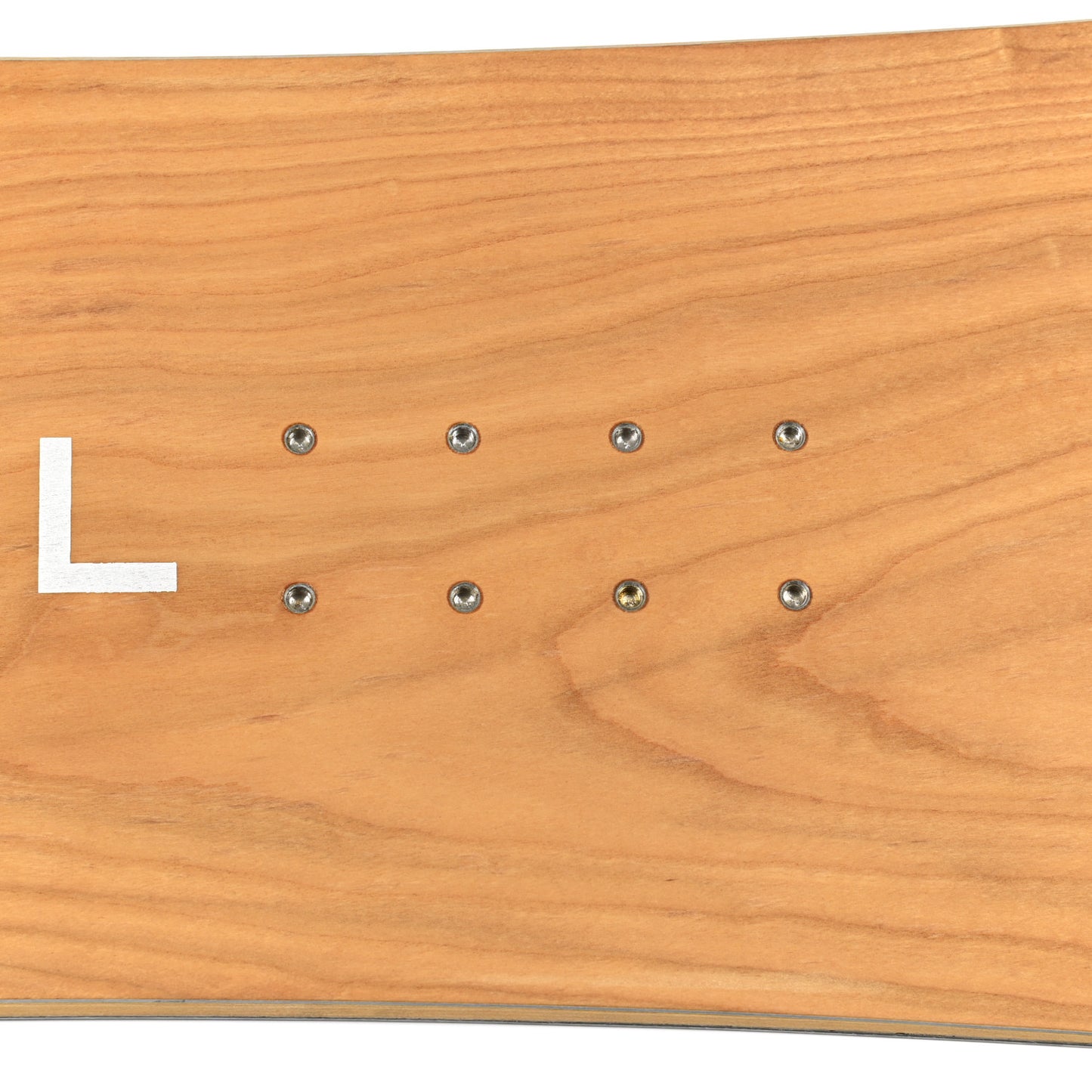 Wood Logo Snowboard Natural White