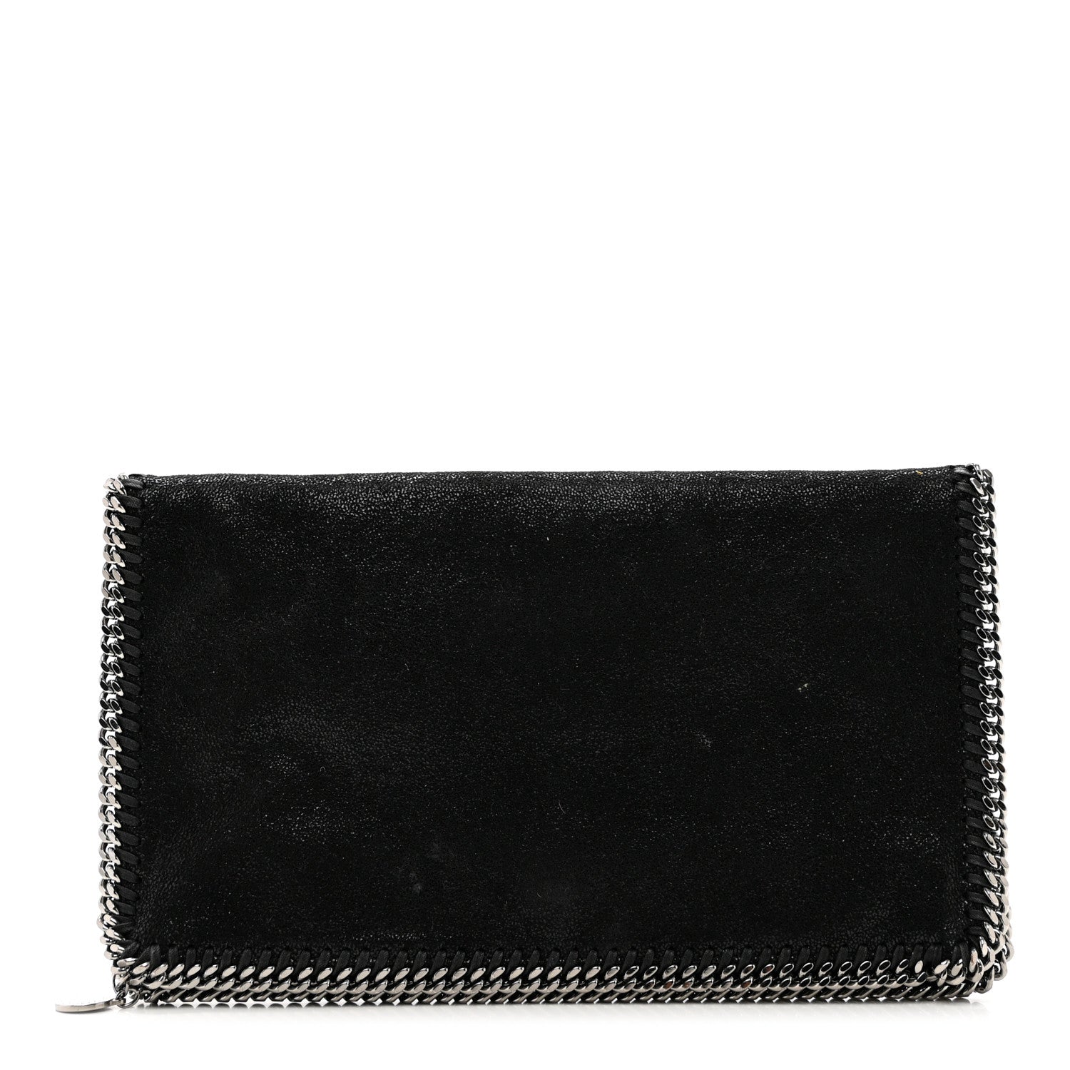 Stella McCartney Shaggy Deer Falabella Fold Over Clutch Black 1 of 5