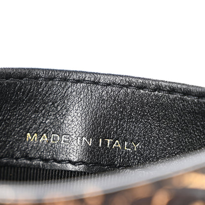Chanel Calfskin Crocodile Embossed Graffiti 2.55 Cocodile Reissue Card Holder Black Gold 7 of 10