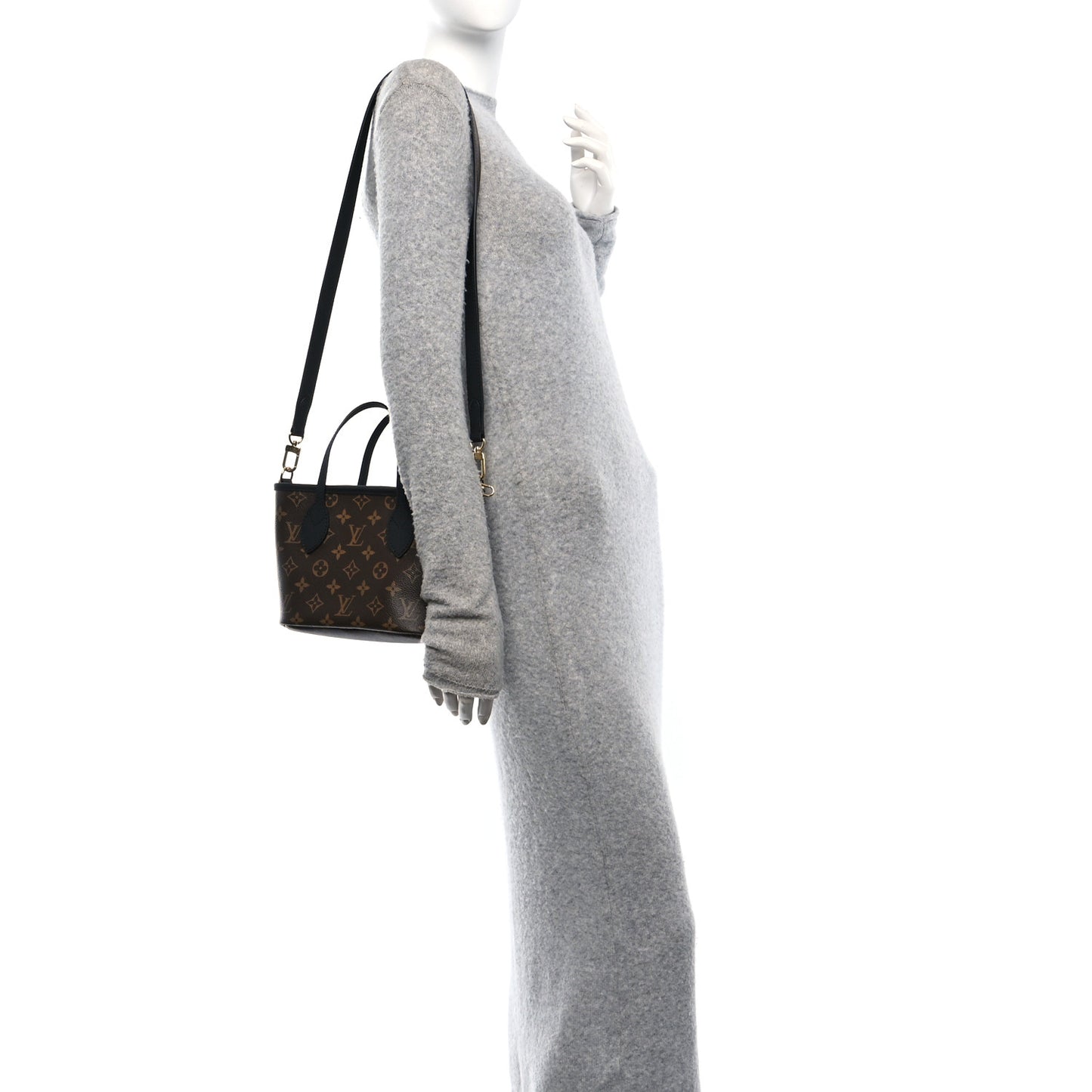 Monogram Neverfull Inside Out Bandouliere BB Black