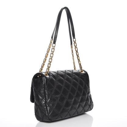 Chanel Calfskin Quilted Retro Chain Flap Black 3 of 7