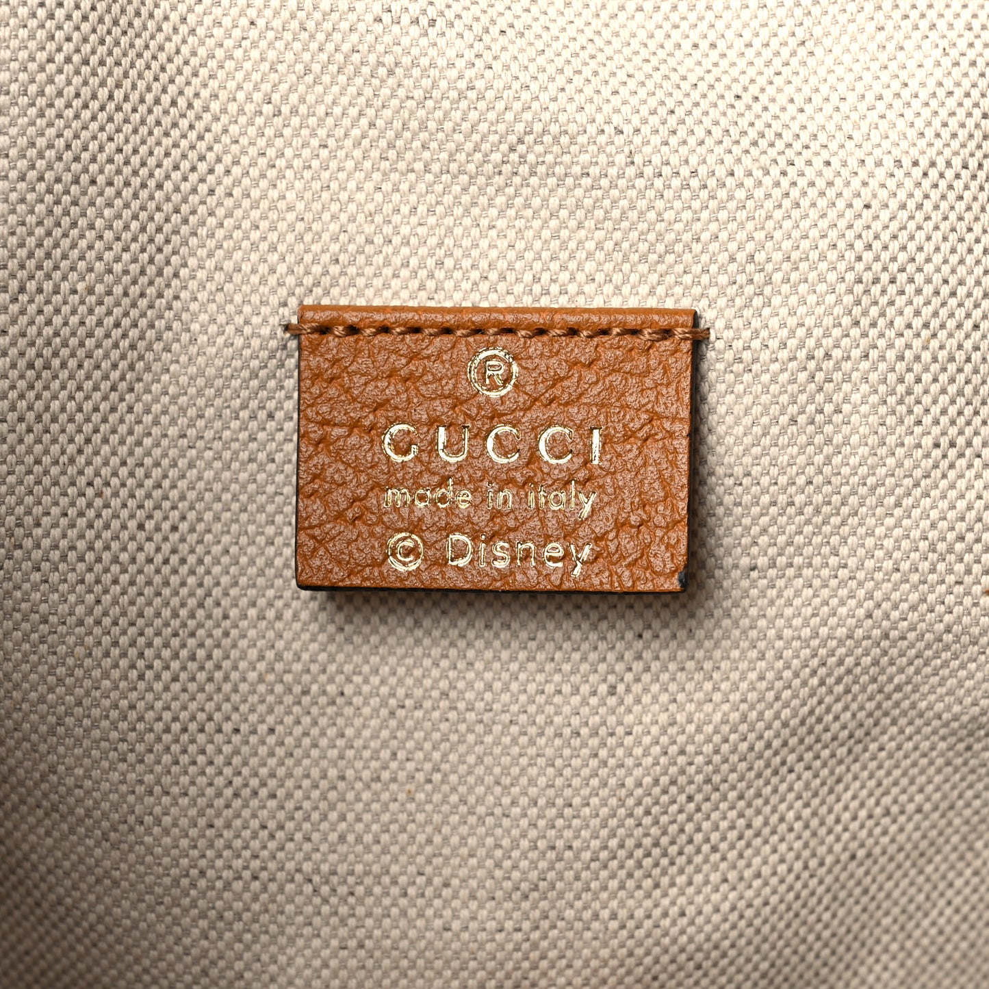 X DISNEY Mini Vintage GG Supreme Monogram Mickey Mouse Medium Backpack Beige Vintage Sun Oil