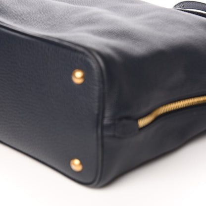 Prada Vitello Daino Side Zip Tote Baltico 9 of 11