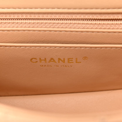 Chanel Lambskin Quilted Mini Rectangular Pearl Crush Flap Beige 6 of 10