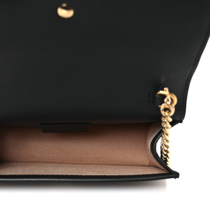 Gucci Calfskin Super Mini Sylvie Chain Shoulder Bag Black 5 of 10