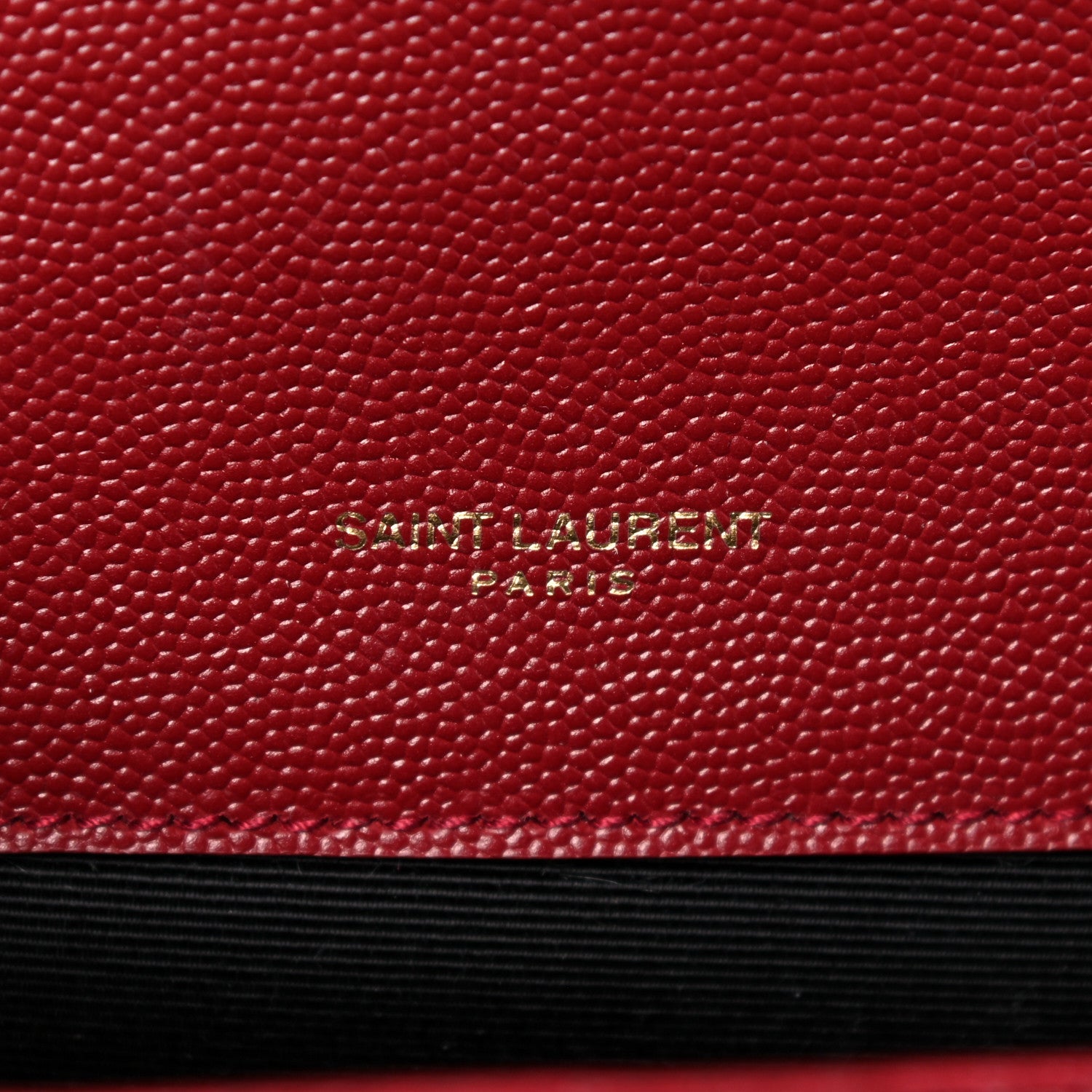 Saint Laurent Grain De Poudre Textured Mixed Matelasse Triquilt Small Monogram Satchel Red 7 of 9