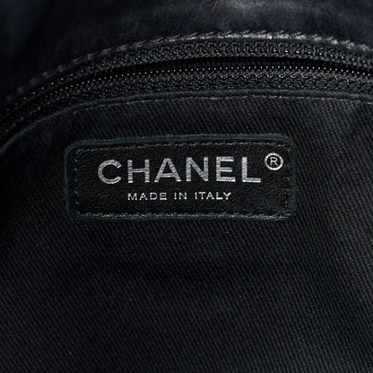 Chanel Calfskin Quilted Whipstitch Paris Edinburgh Flap Bag Black 6 of 12