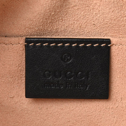 Gucci Calfskin Matelasse Small GG Marmont Chain Shoulder Bag Black 6 of 11