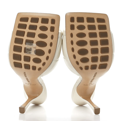 Bottega Veneta Nappa Quilted Rubber Lido Mule Sandals 39 Sea Salt 5 of 7