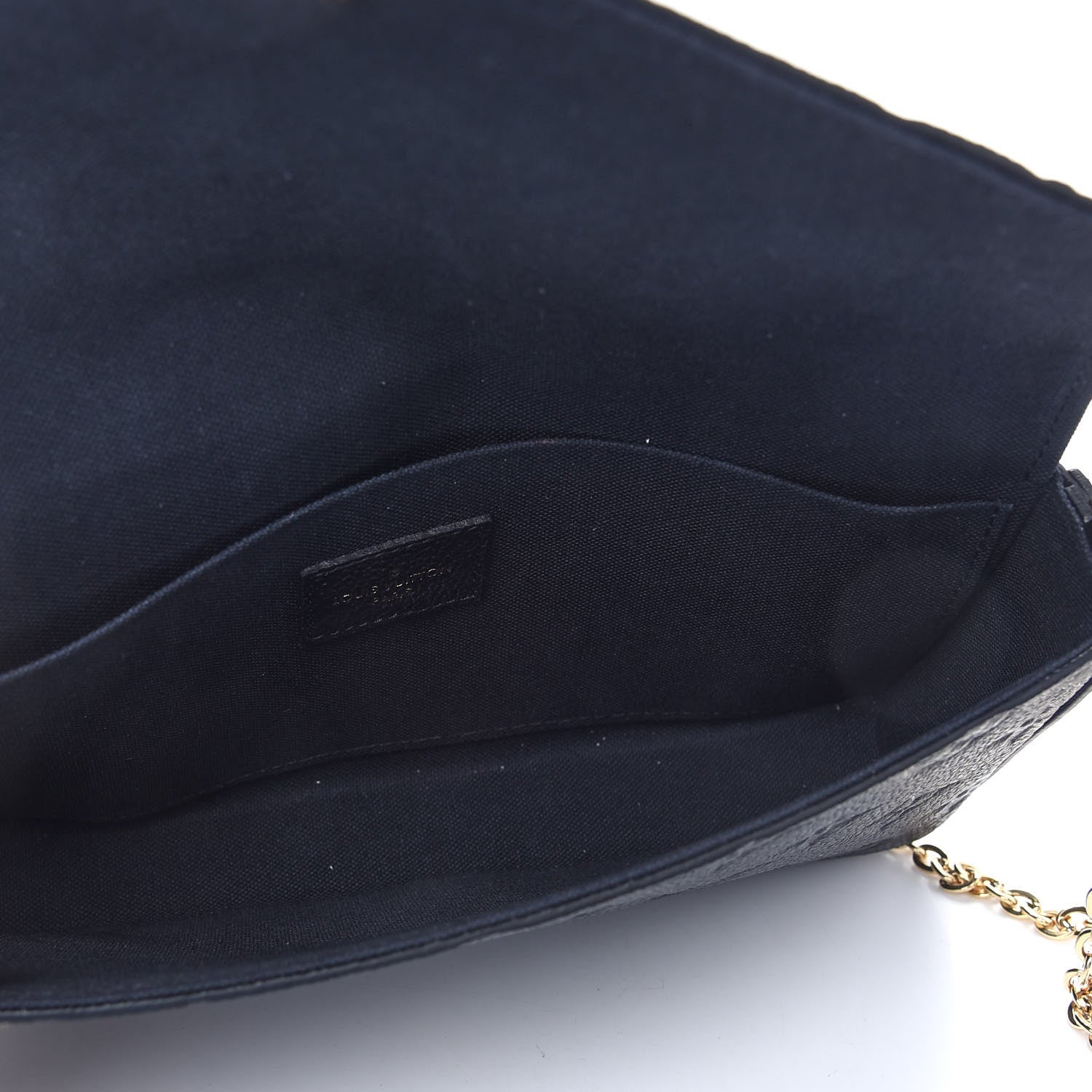 Louis Vuitton Empreinte Pochette Felicie Chain Wallet Black 6 of 9