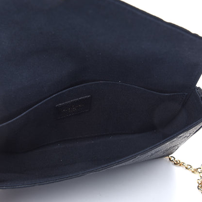 Louis Vuitton Empreinte Pochette Felicie Chain Wallet Black 6 of 9