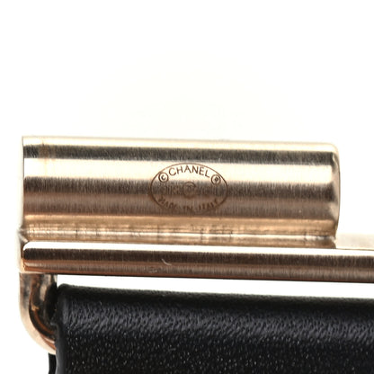 Chanel Calfskin CC Wide Cuff M Black 4 of 5