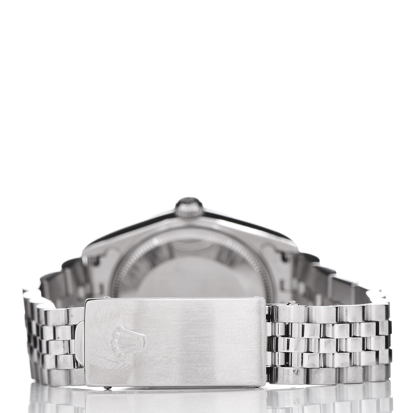 Stainless Steel 18K White Gold Mother of Pearl 31mm Oyster Perpetual Watch Roman 78274