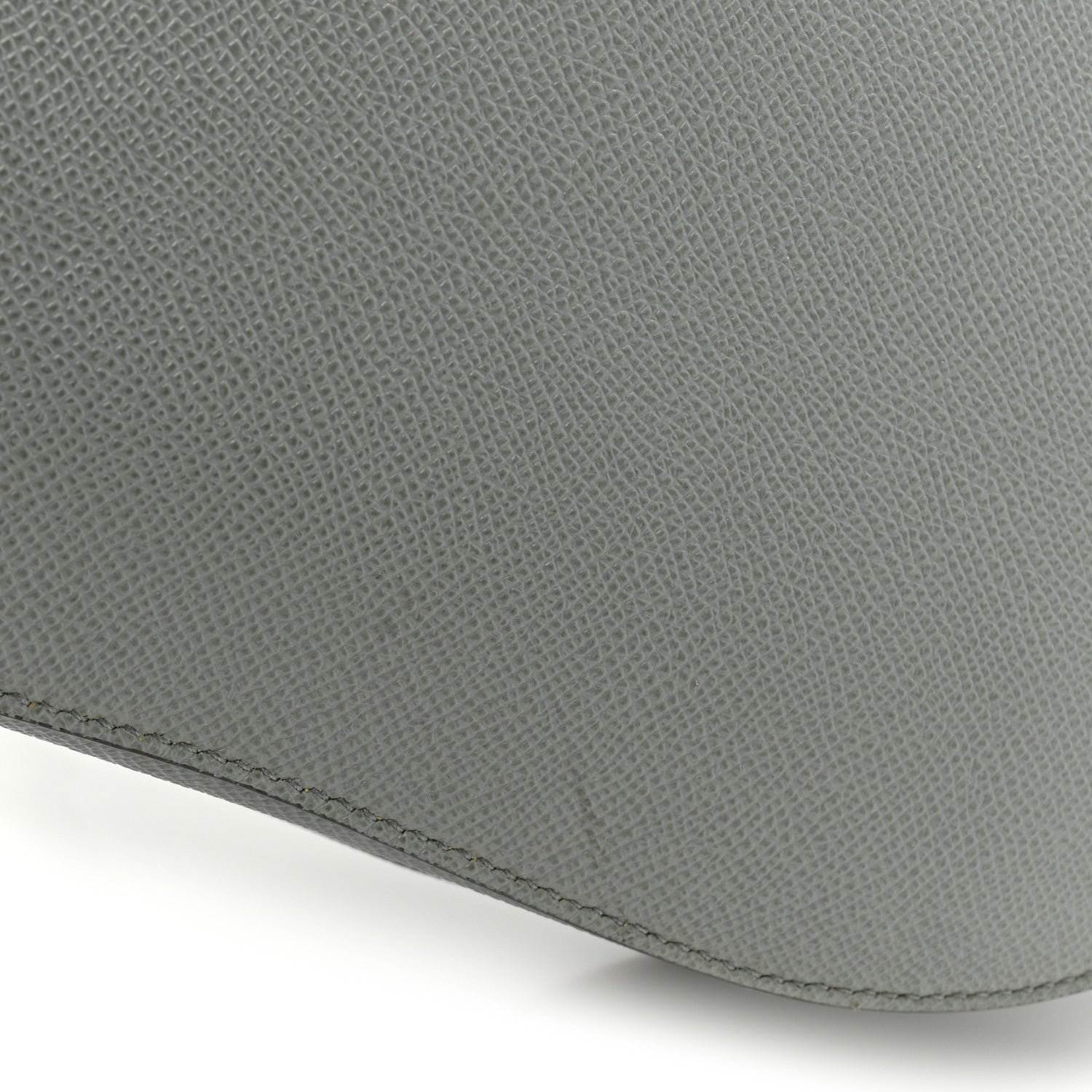 Christian Dior Grained Calfskin Saddle Bag Grey Stone 12 of 13