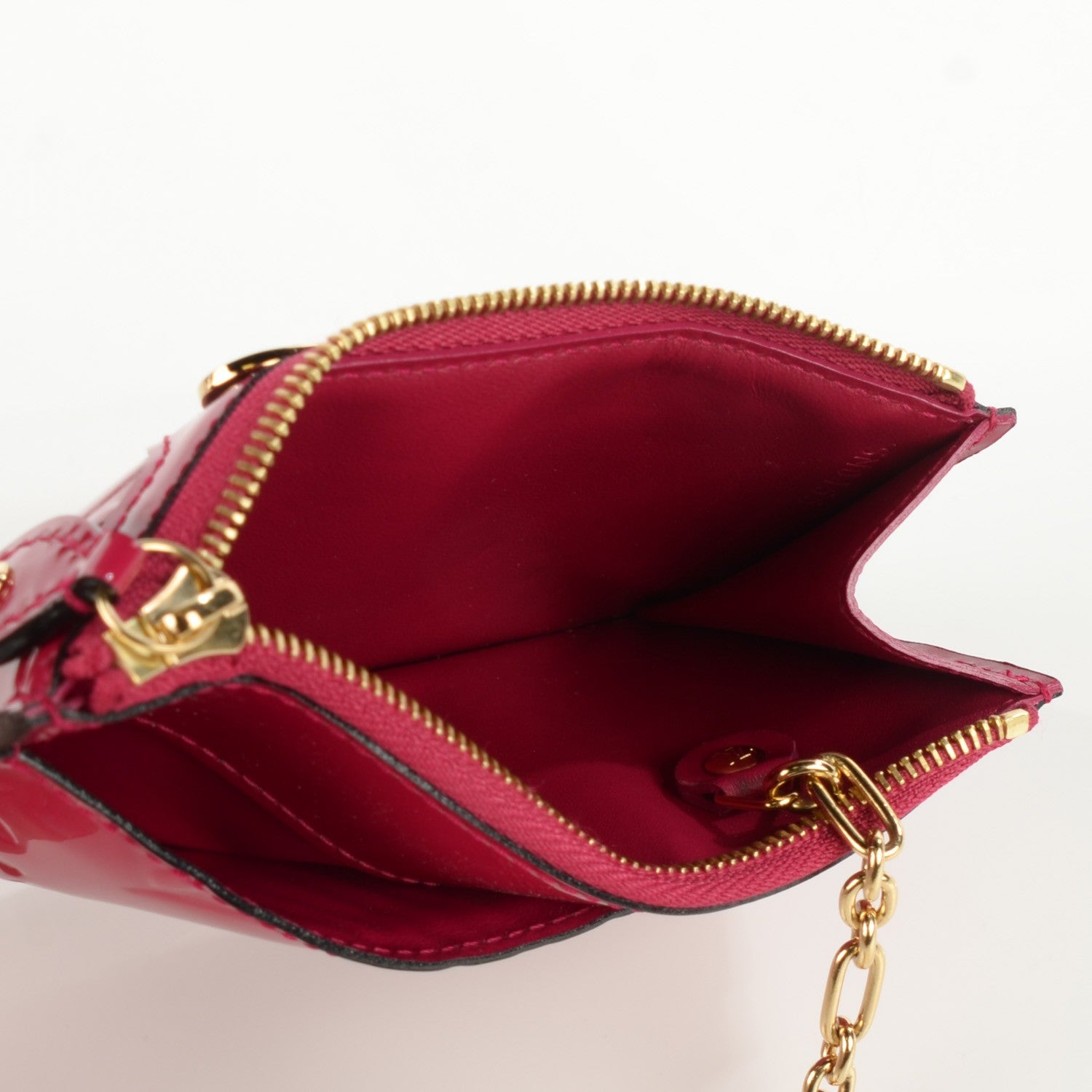 Louis Vuitton Vernis Key Pouch Rose Indien 7 of 7