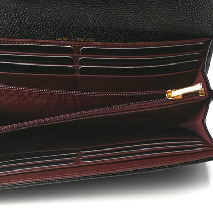 Chanel Caviar Quilted Large Gusset Flap Wallet Black 5 of 8