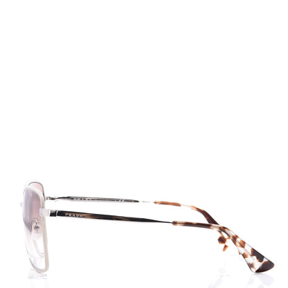 Prada Gradient Aviator Sunglasses SPR 52S Ivory Silver 3 of 8