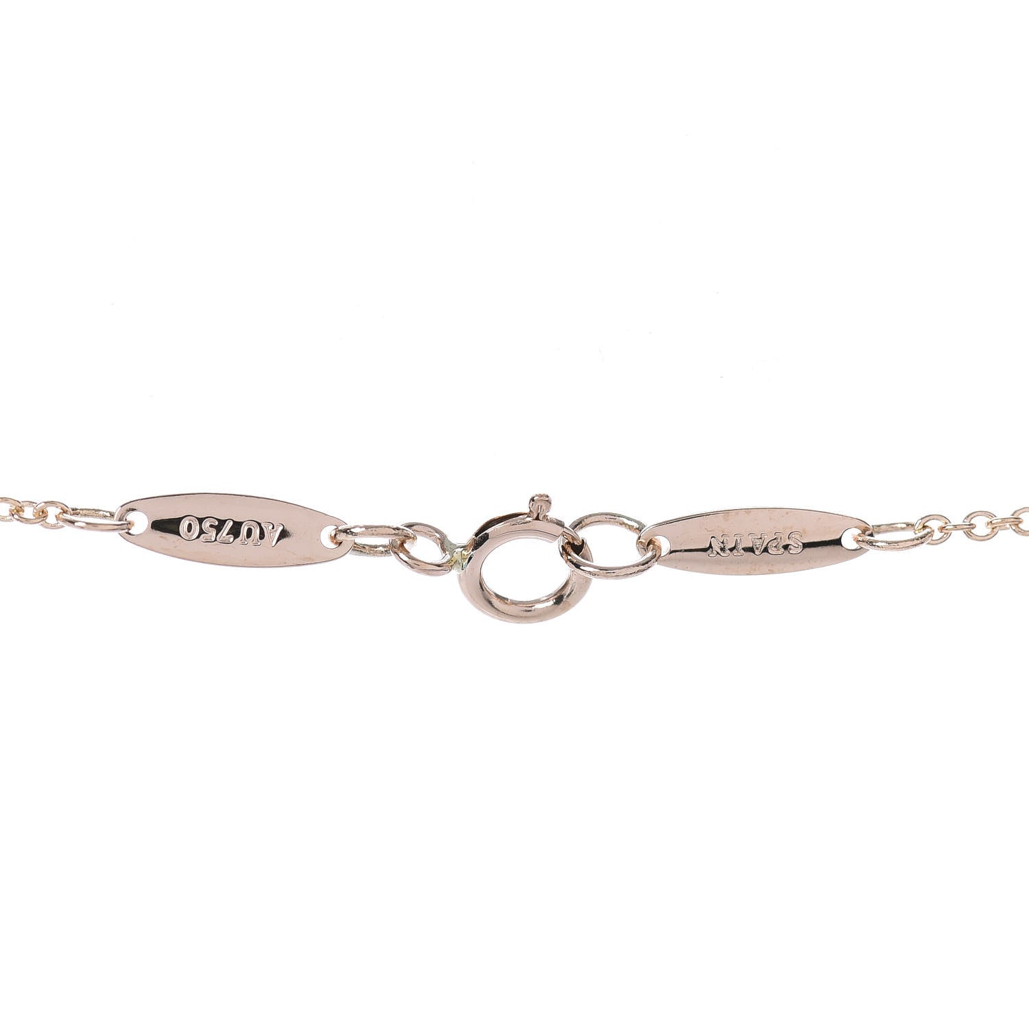 Tiffany 18K Rose Gold 12mm Elsa Peretti Bean Pendant Necklace 5 of 7