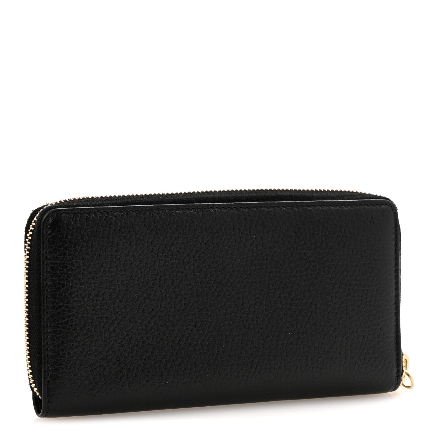 Gucci Pebbled Calfskin Soho Zip Around Wallet Black 3 of 11