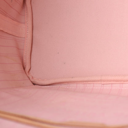 Louis Vuitton Damier Azur Neo Neverfull MM Rose Ballerine 13 of 13