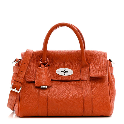 Mulberry Classic Grain Small Bayswater Satchel Mandarin 1 of 11