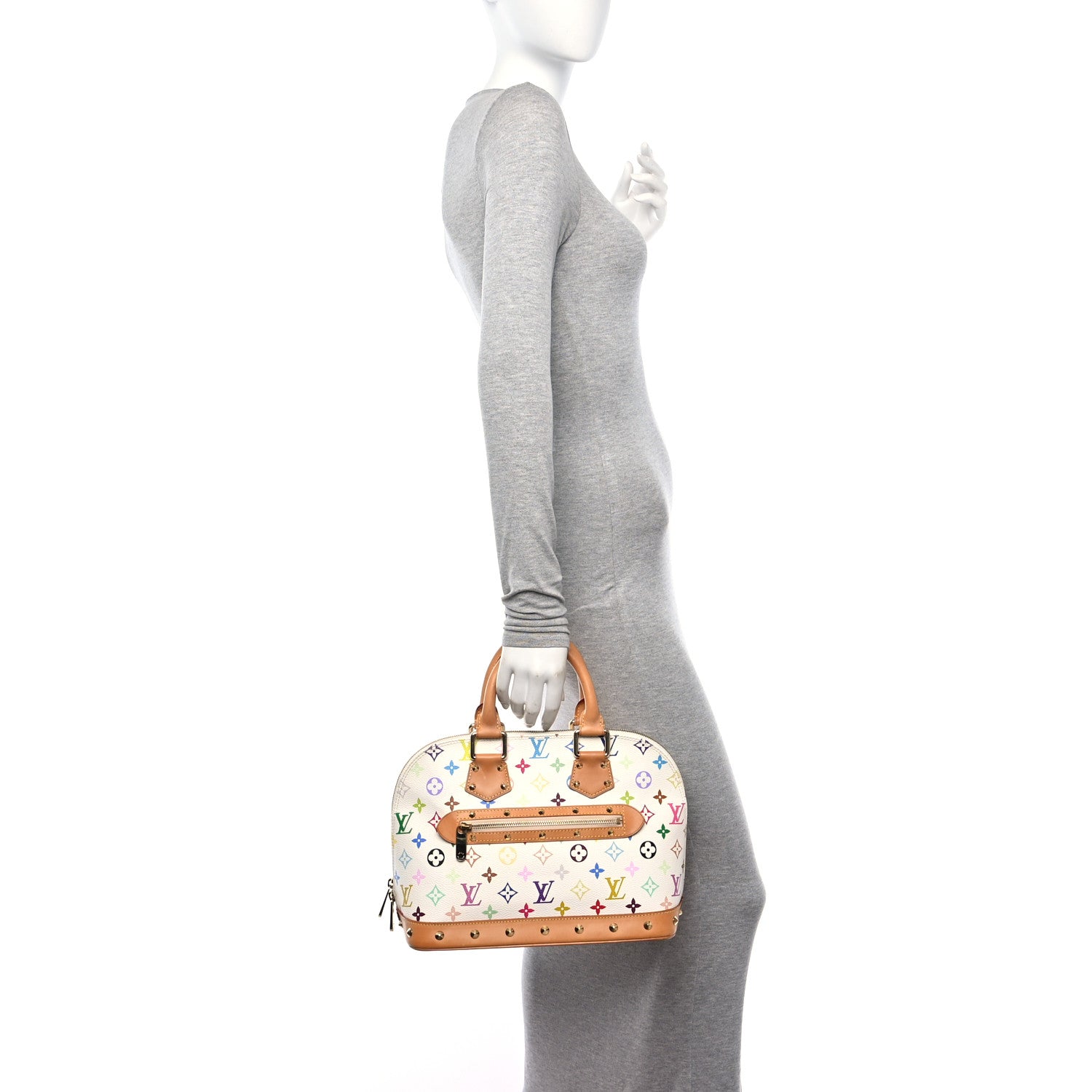 Louis Vuitton Monogram Multicolor Alma White 2 of 12
