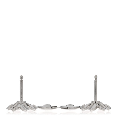 Van Cleef & Arpels 18K White Gold Diamond Mini Frivole Earrings 3 of 5